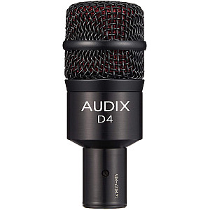 Audix D4 Hypercardioid Dynamic Drum and Instrument Microphone